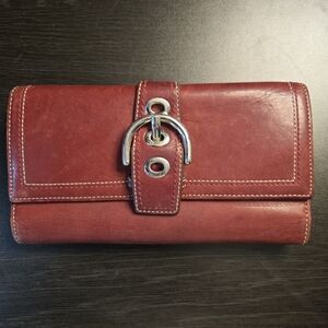 Coach Y2K Soho Buckle Leather Trifold Wallet